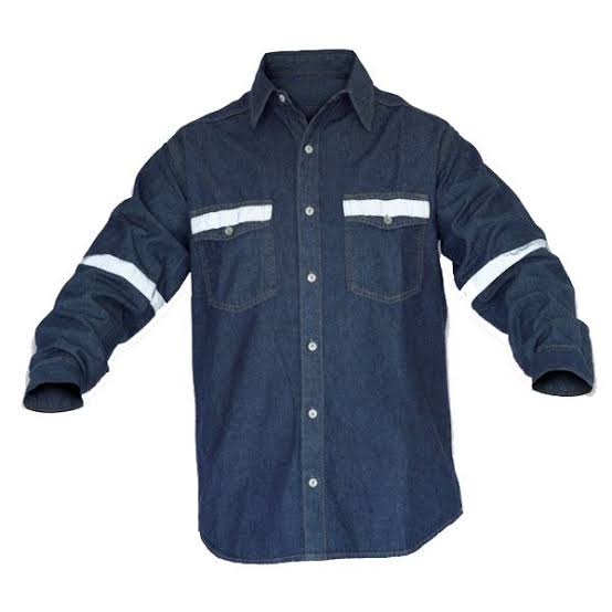 CAMISA JEAN 14OZ. CON REFLECTIVO